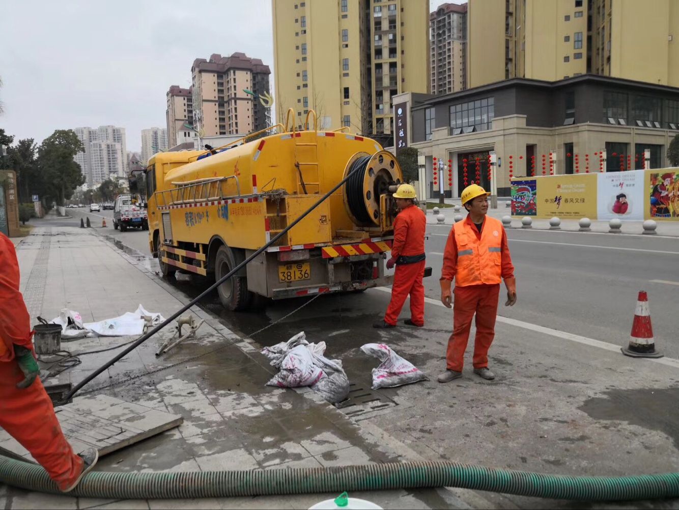 柘城排污管道清淤-管道清洗